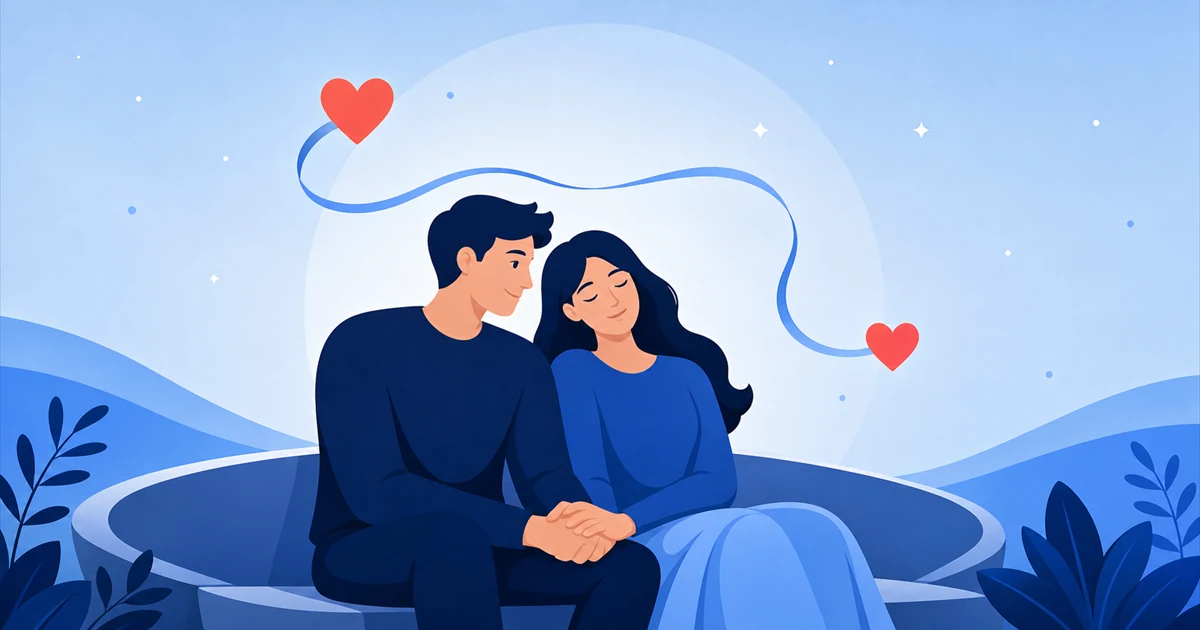 Couple staying connected while moving at different relationship rhythms